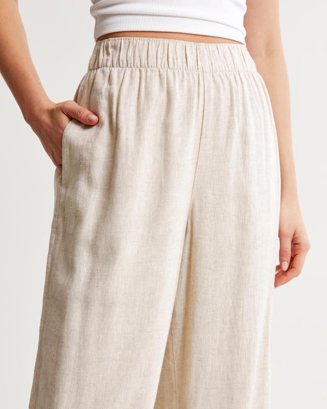 Linen-Blend Pull-On Pant Product Image