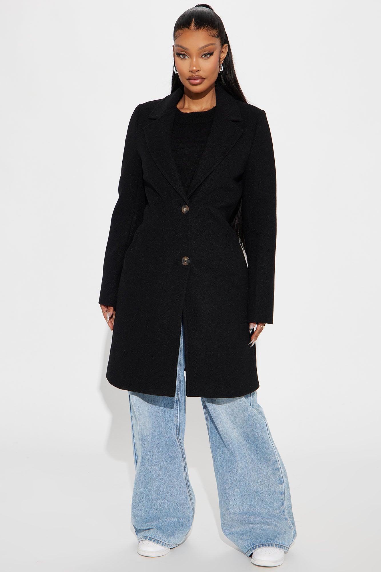 Julia Wool Coat - Black Product Image