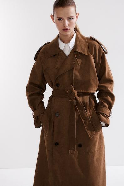 Napped Trench Coat Product Image