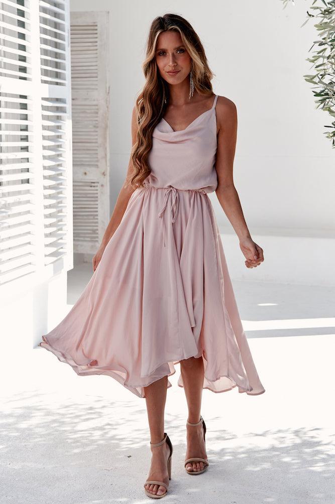 Bayshore Midi Dress Nude Product Image