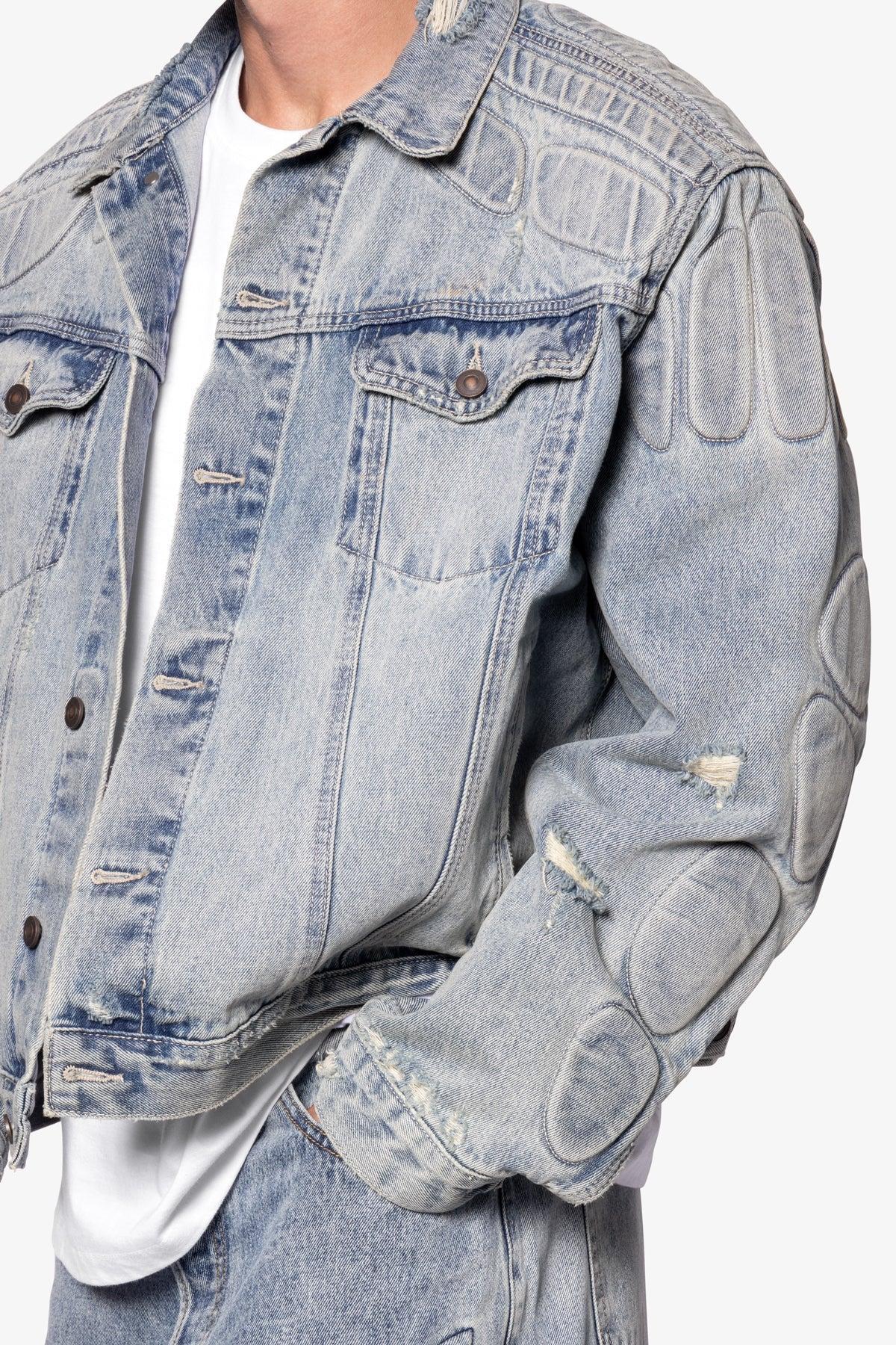 Moto Trucker Jacket - Blue Product Image