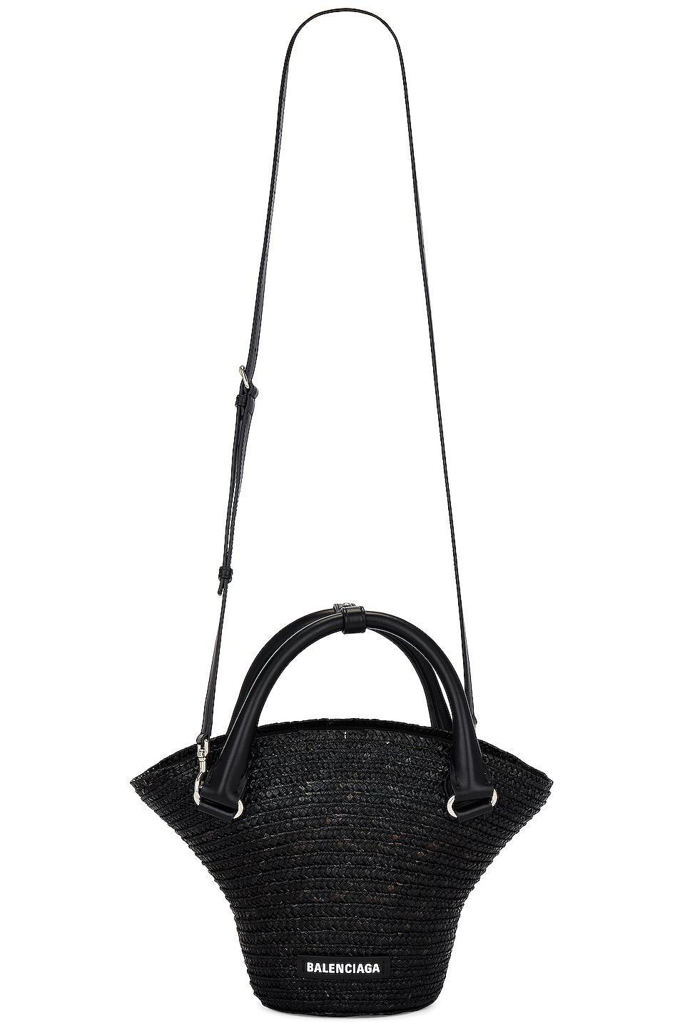 Balenciaga Medium Beach Tote Bag in Black Product Image