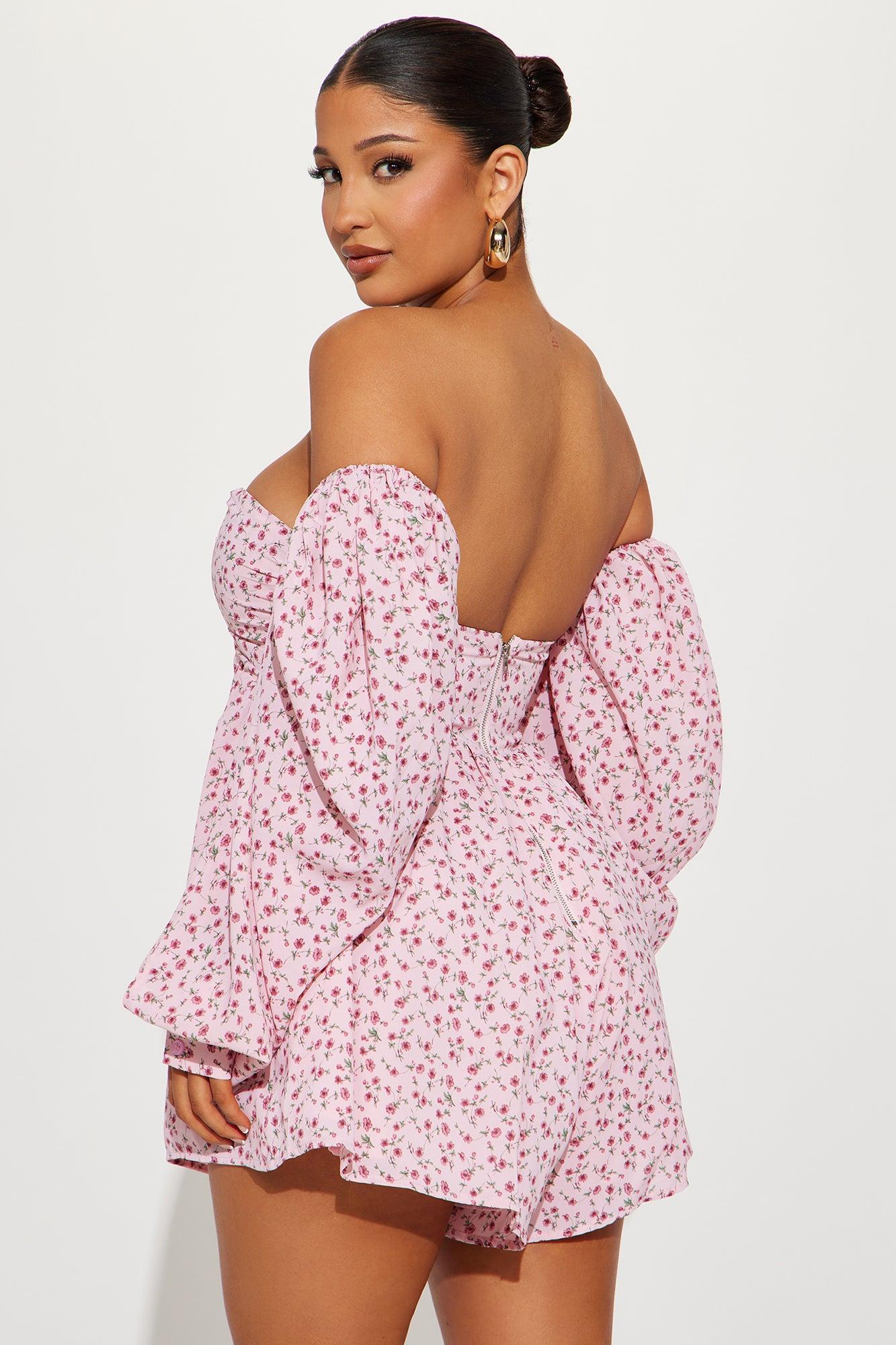 Sweet Like Honey Romper - Pink Product Image