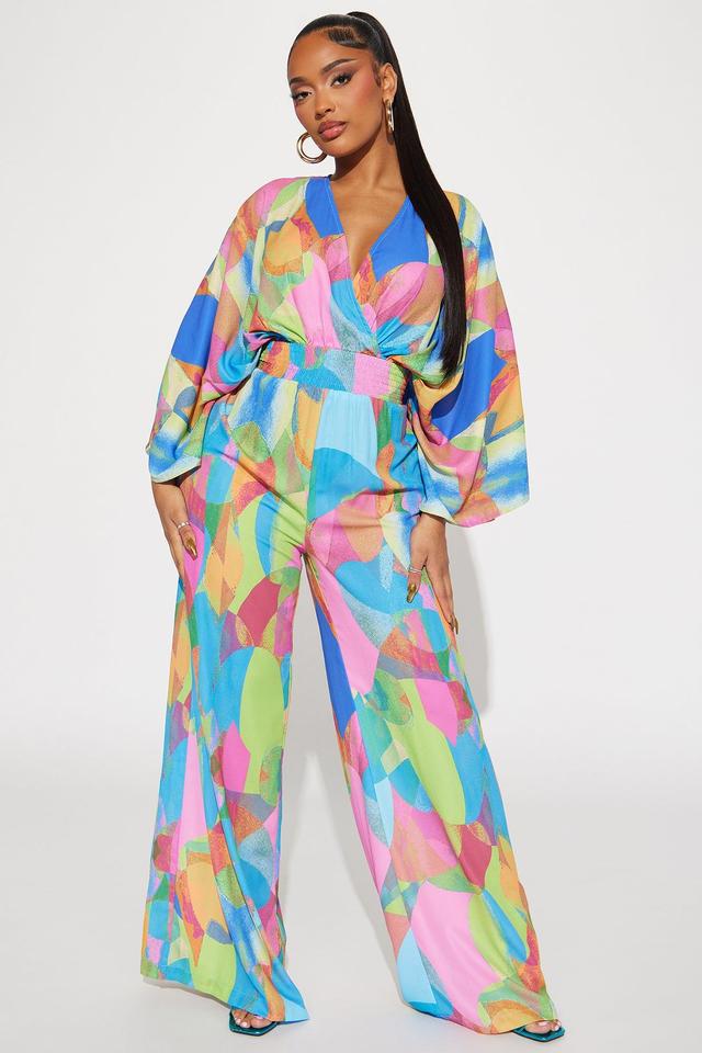 Tahiti Jumpsuit - Blue/combo Product Image