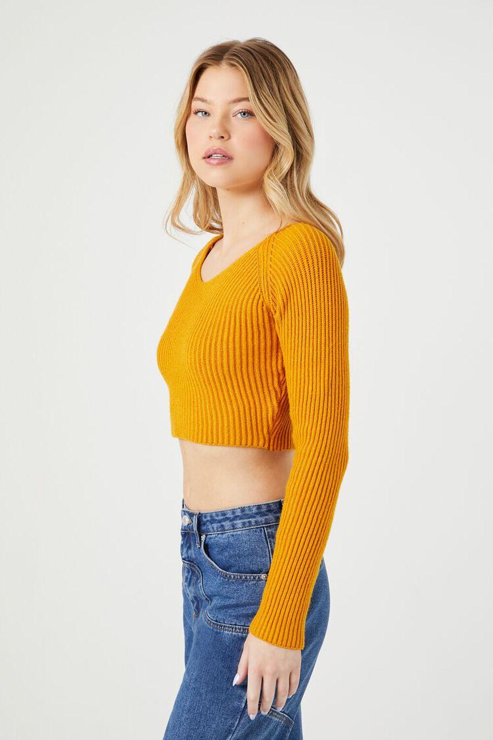 Cropped Rib-Knit Sweater | Forever 21 Product Image