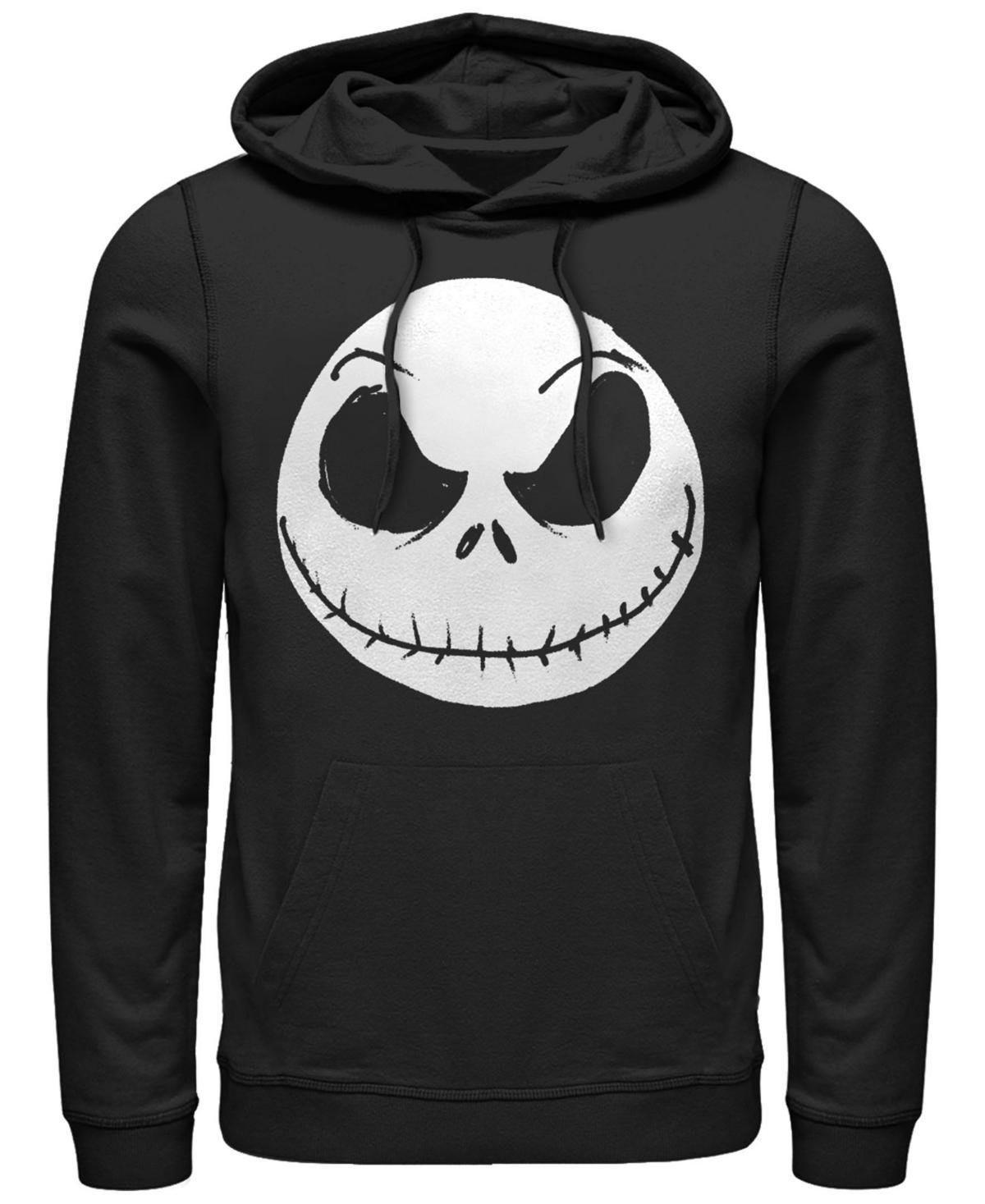 Fifth Sun Mens Nightmare Before Christmas Big Face Jack Hoodie Fleece Pullover Product Image