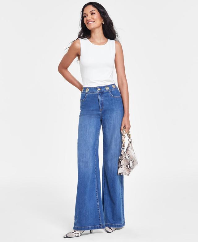 I.n.c. International Concepts Womens Grommet-Waistline Jeans, Created for Macys Product Image