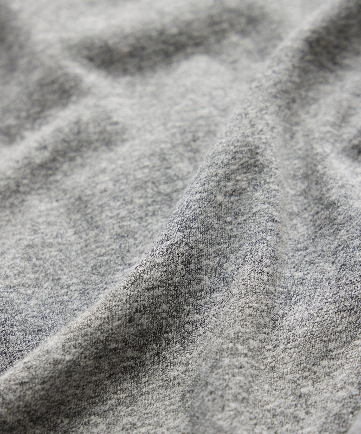 Made in L.A. Premium Jersey Henley in Grey Heather Product Image