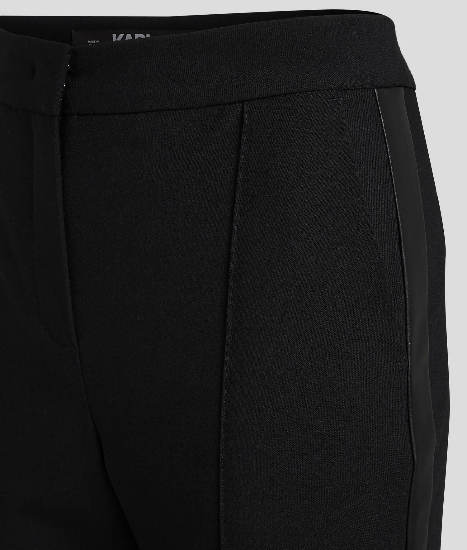 FAUX-LEATHER PANELED PANTS Product Image