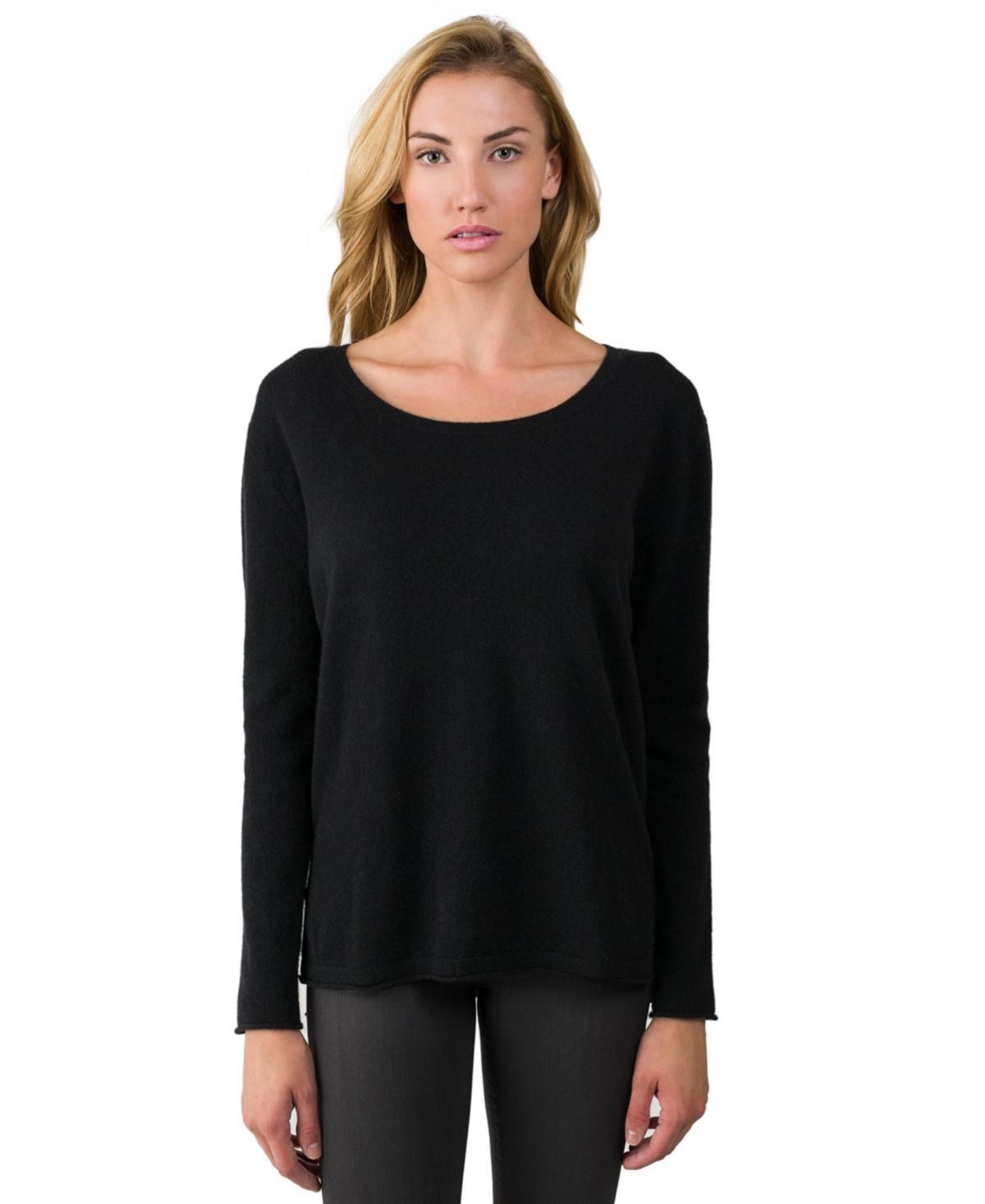 J Cashmere Womens 100% Cashmere Dolman Sleeve Pullover High Low Sweater Product Image