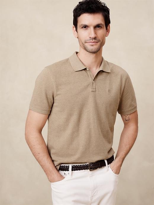 Cotton Monogram Pique Polo Product Image