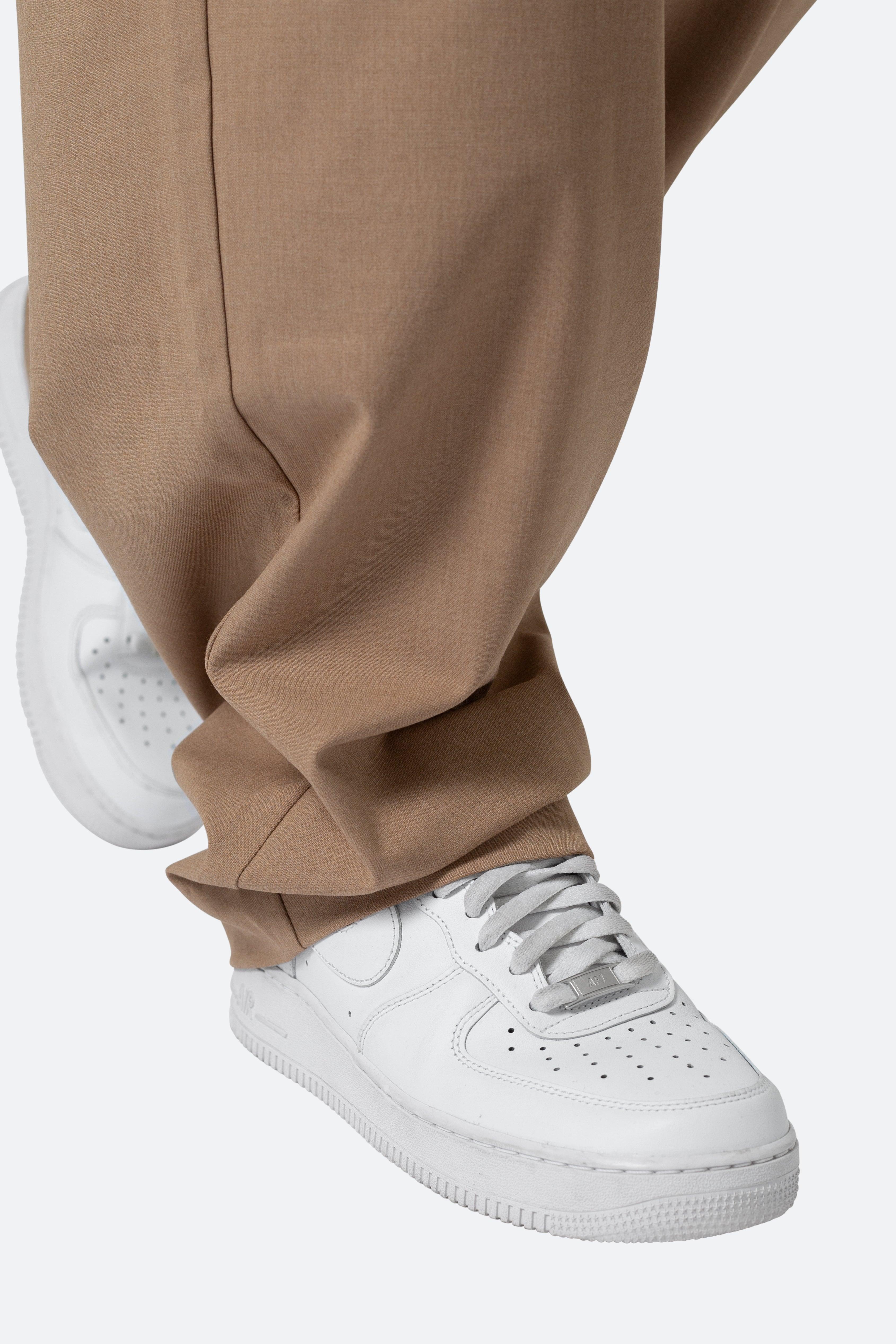 Baggy Trouser Pants - Khaki Product Image