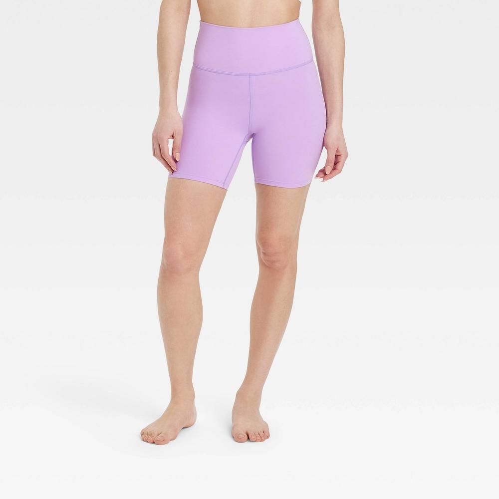 Womens Everyday Soft Ultra High-Rise Bike Shorts 6 - All In Motion Violet XL Product Image