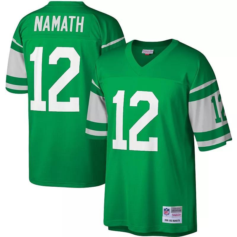 Mens Mitchell & Ness Joe Namath Kelly New York Jets Legacy Replica Jersey Product Image