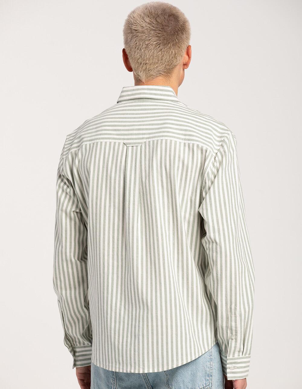 RSQ Mens Striped Oxford Shirt Product Image