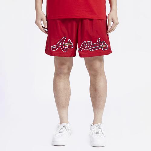 Pro Standard Mens Pro Standard Atlanta Braves Dbl Logo Woven Short - Mens Product Image