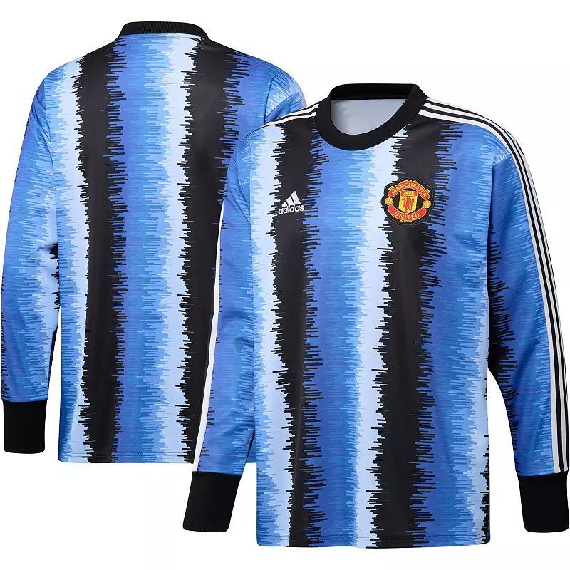 Mens adidas Black Manchester United Authentic Football Icon Goalkeeper Jersey Product Image