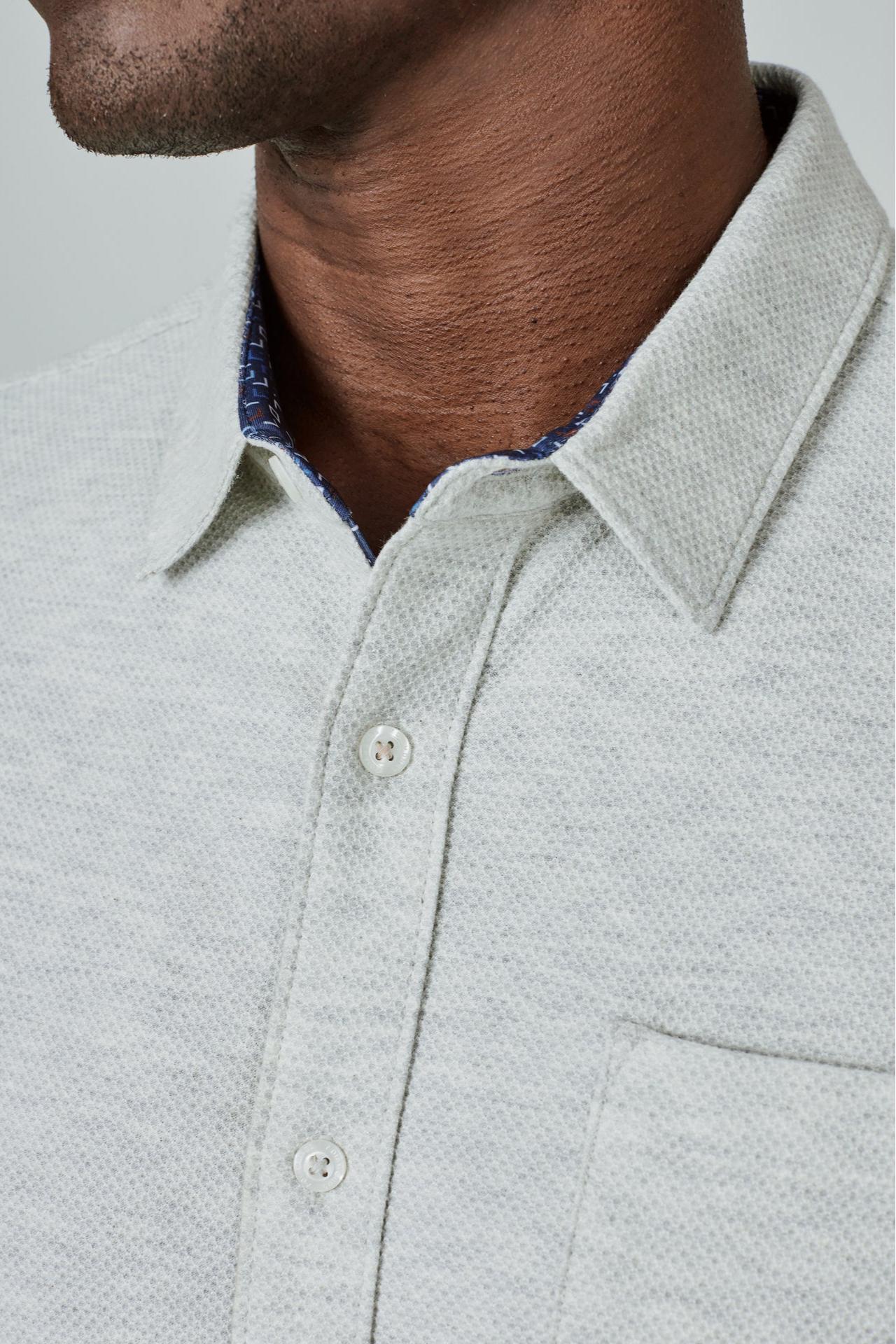 Cabbo Short Sleeve Shirt- Off White Product Image