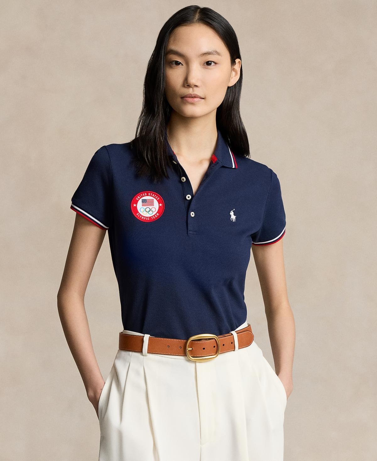 Polo Ralph Lauren Womens Team Usa Mesh Polo Shirt Product Image