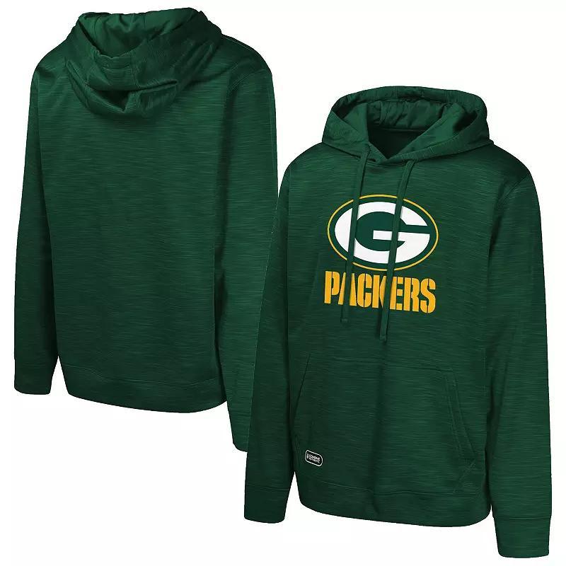 Mens Bay Packers Streak Fleece Pullover Hoodie Product Image