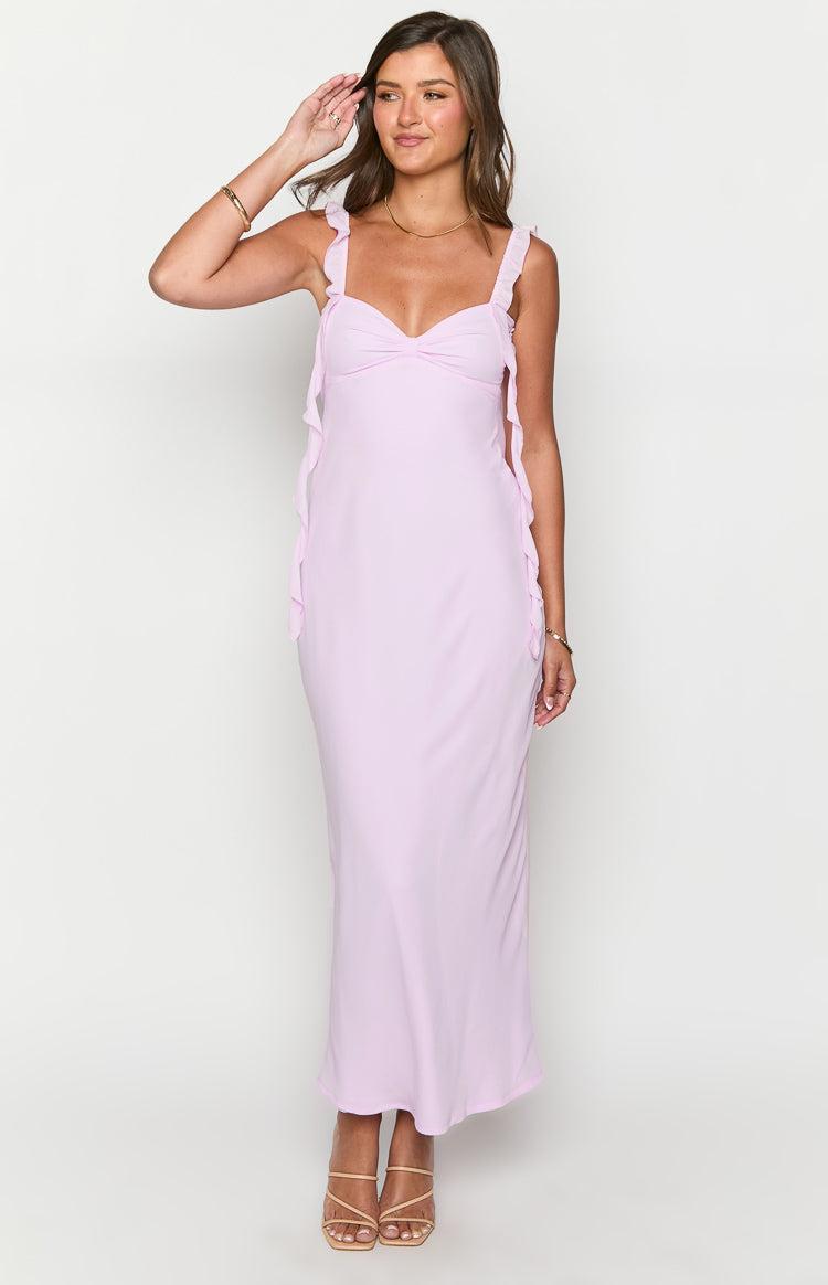 Janice Pink Maxi Dress Product Image