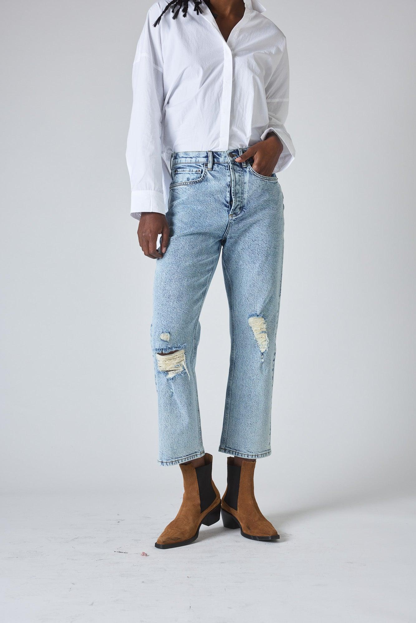 The 90s Loose Fit Denim Pants Product Image