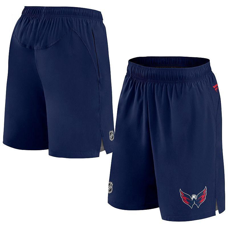 Mens Fanatics Branded Washington Capitals Authentic Pro Rink Shorts Blue Product Image