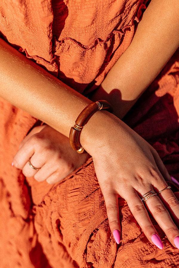 Island Beauty Bracelet In Dark Brown Product Image