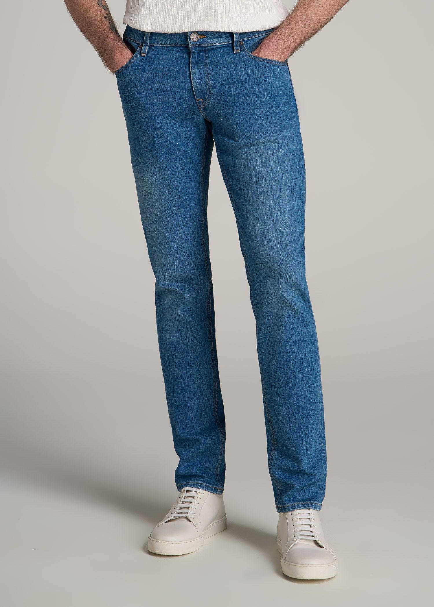 Americana Collection Carman Tapered Fit Jeans For Tall Men in Sail Blue product image