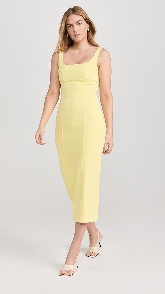 Another Tomorrow Double Tie Back Long Sheath Dress | Shopbop Product Image