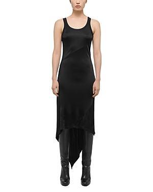 Womens Jersey Asymmetric-Hem Sleeveless Maxi Dress Product Image