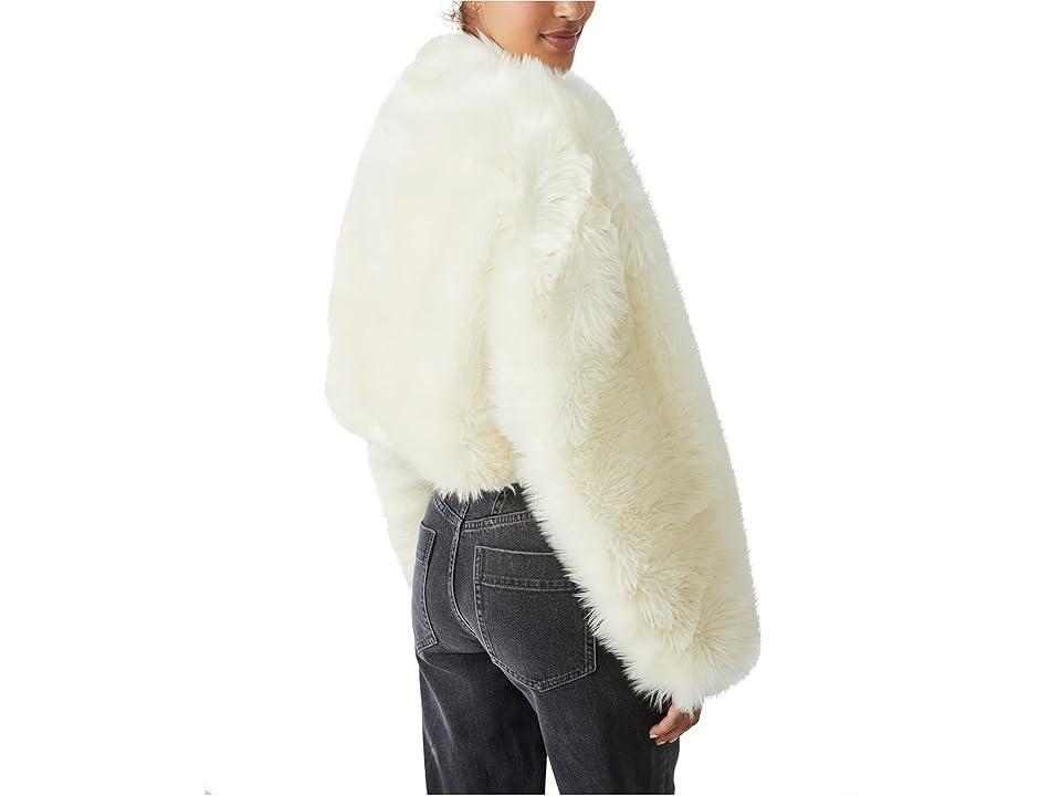 Free People All Night Faux Fur - Solid (Sugar Swizzle) Women's Clothing Product Image