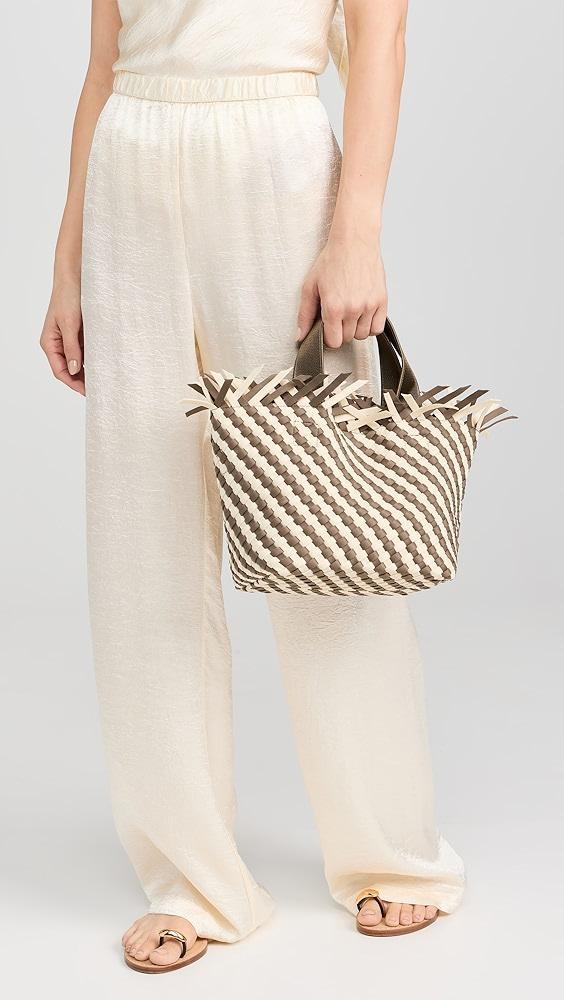 Naghedi Havana Striped Small Tote | Shopbop Product Image