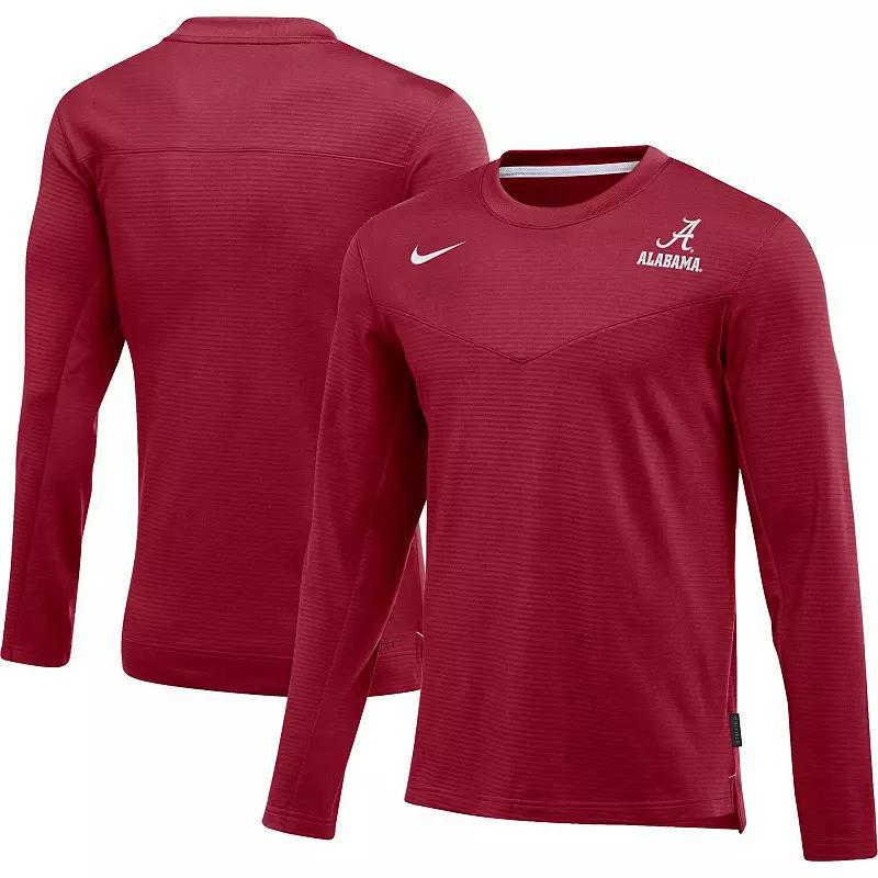 Mens Nike Crimson Alabama Crimson Tide Game Day Sideline Performance Long Sleeve T-Shirt Product Image