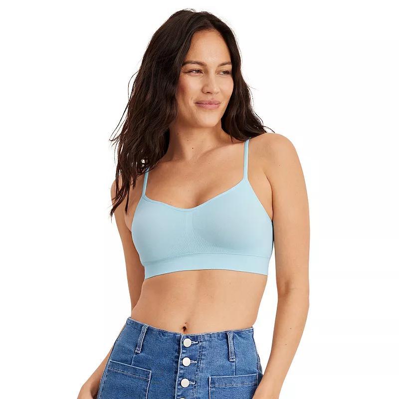 Jockey Modern Microfiber Seamless Bralette 2404, Womens, Size: Large, Blue Product Image