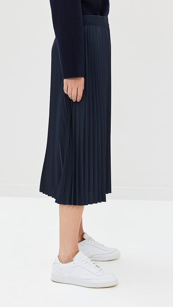 Tibi Nylon Pleating Sunray Pullon Skirt | Shopbop Product Image