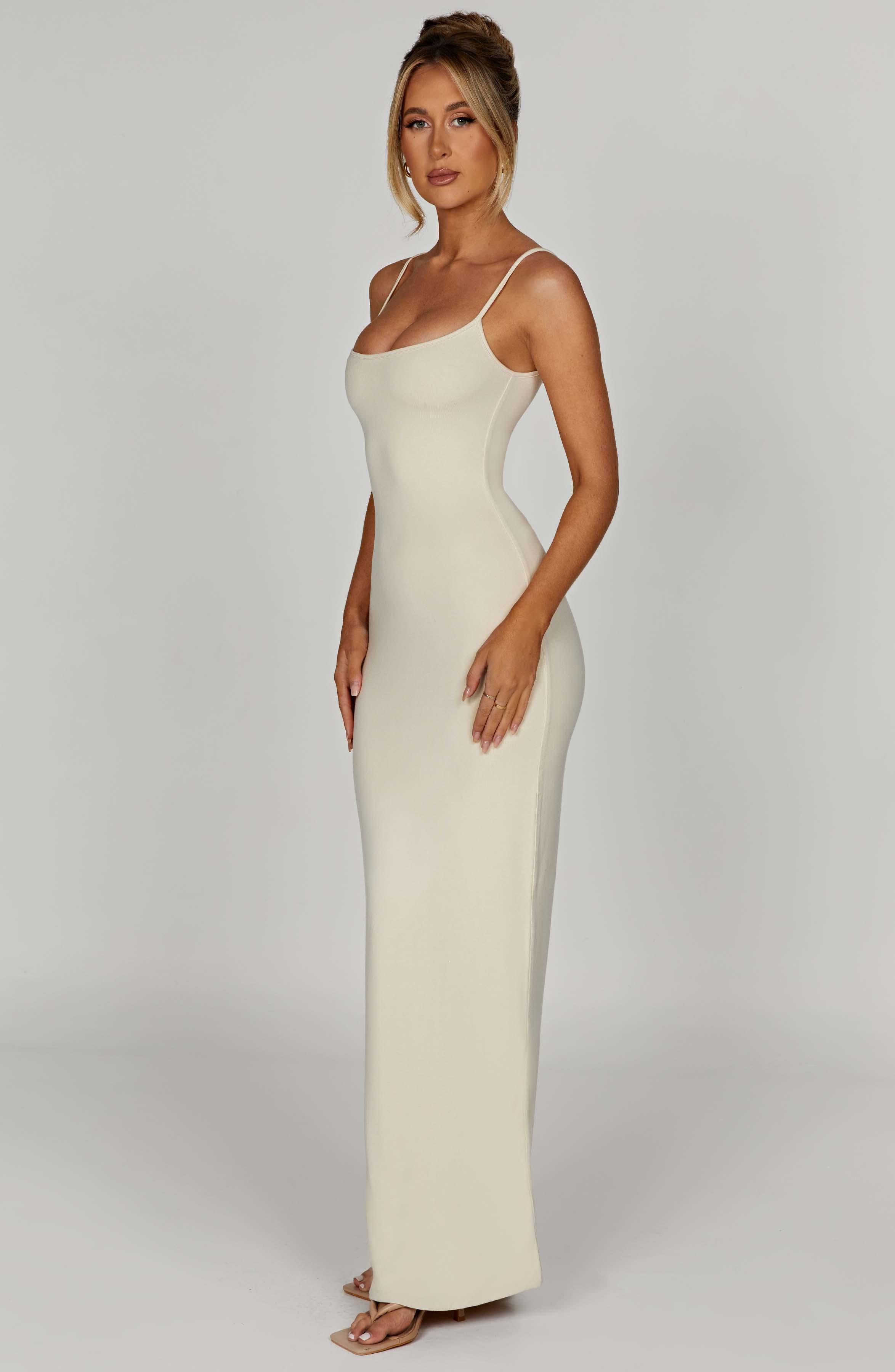 Saskia Maxi Dress - Cream Product Image