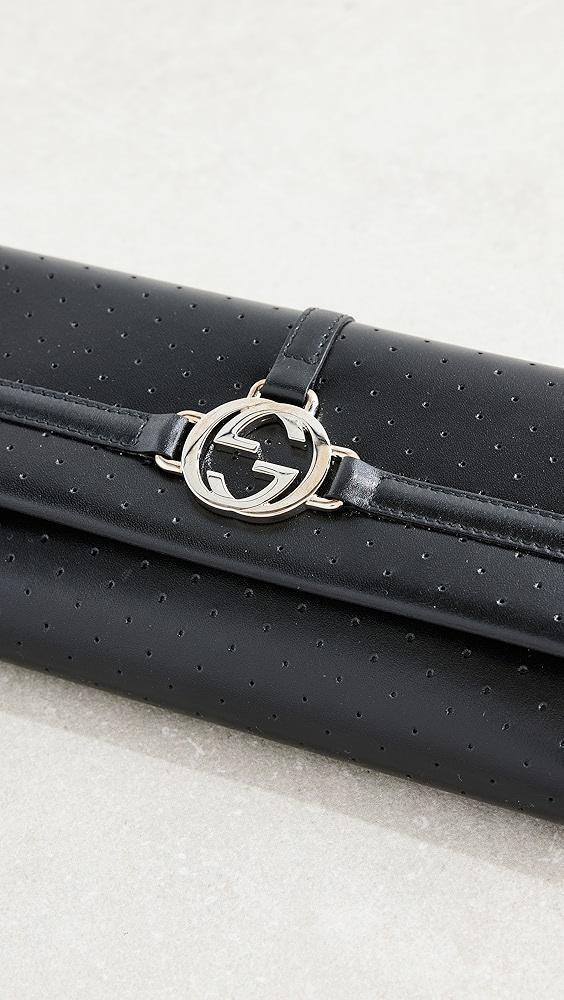 What Goes Around Comes Around Gucci Black Leather Wallet | Shopbop Product Image