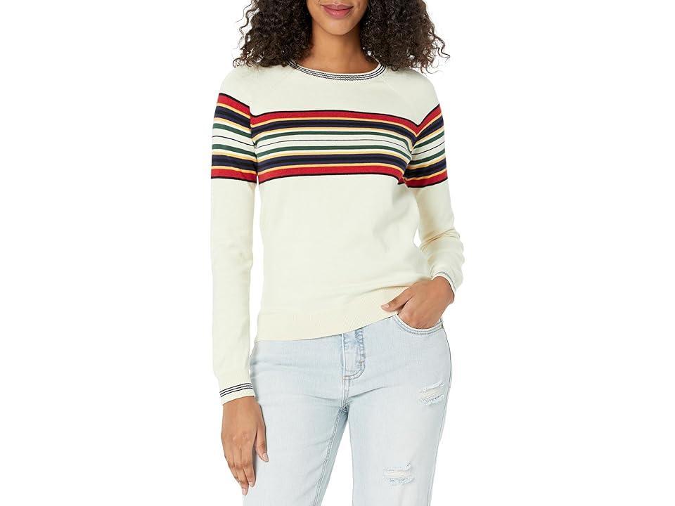 Pendleton Cozy Stripe Pullover (Cream Multi Stripe) Women's Clothing Product Image