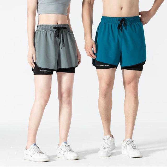 Drawstring Waist Lettering Sweat Shorts Product Image