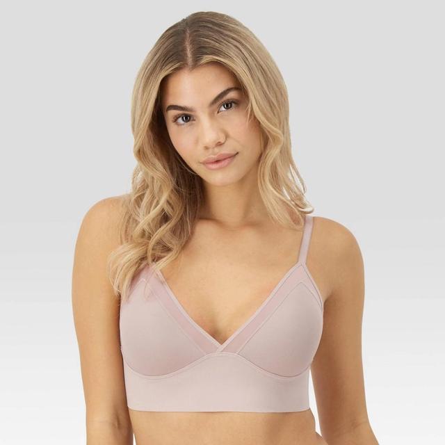 Maidenform M Womens Mesh Trim Triangle Bralette MBT105 - Evening Blush Product Image