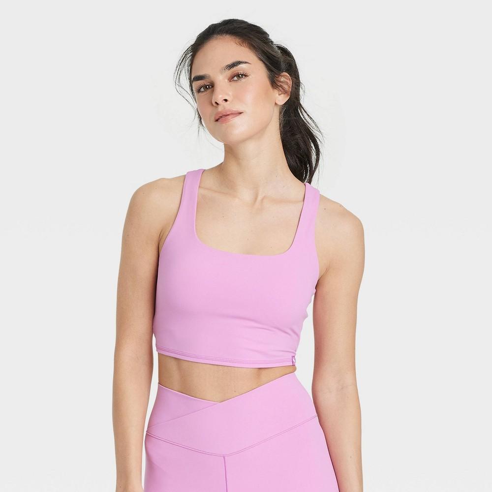 Womens Mesh Back Square Neck Bra - JoyLab XS Product Image