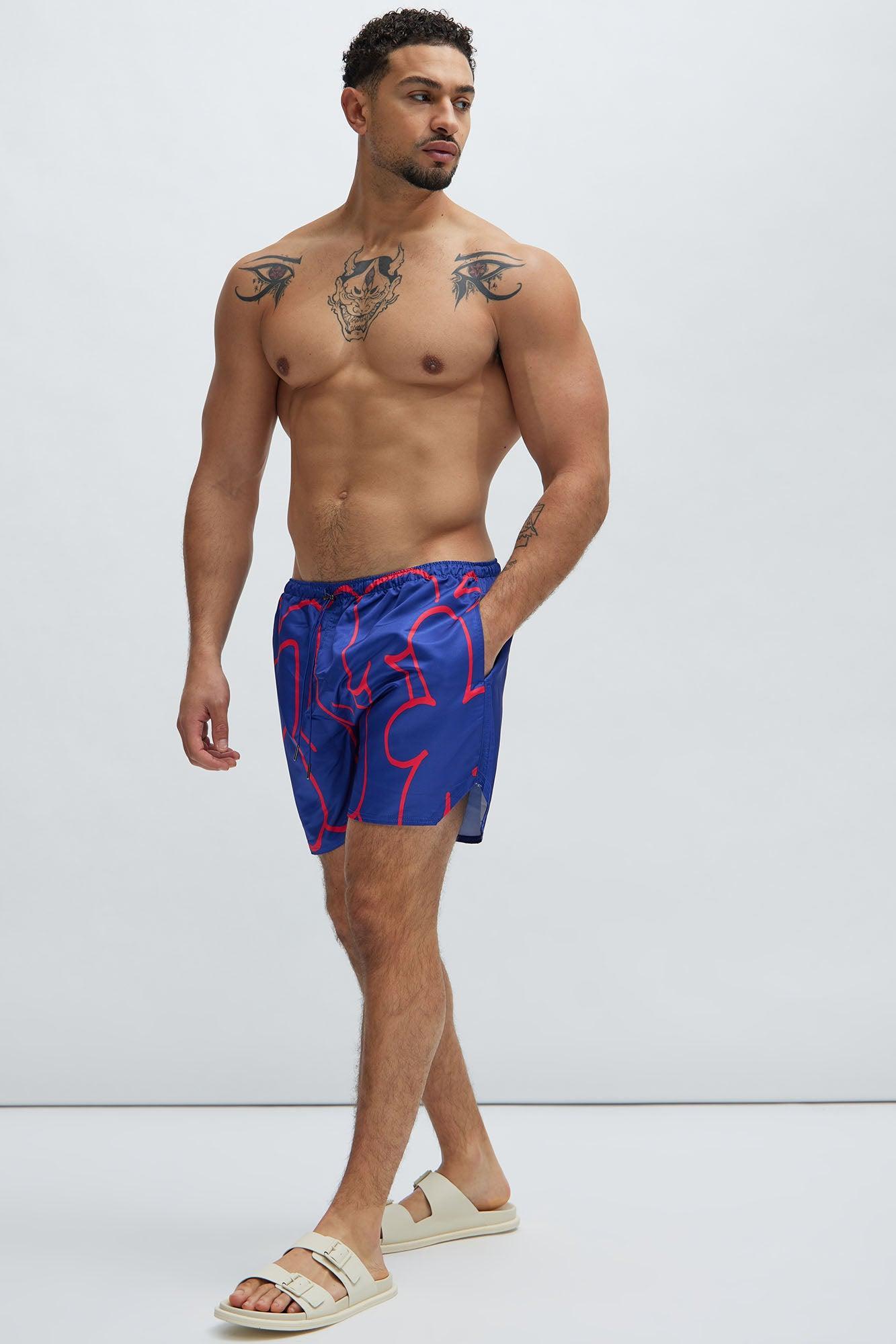 The Big G Swim Trunks - Navy Product Image