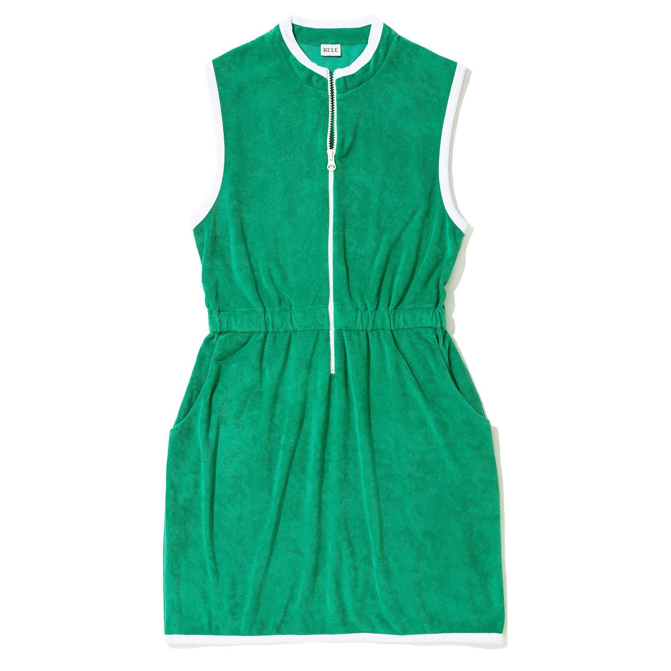 The Terry Dress - Green Female Product Image