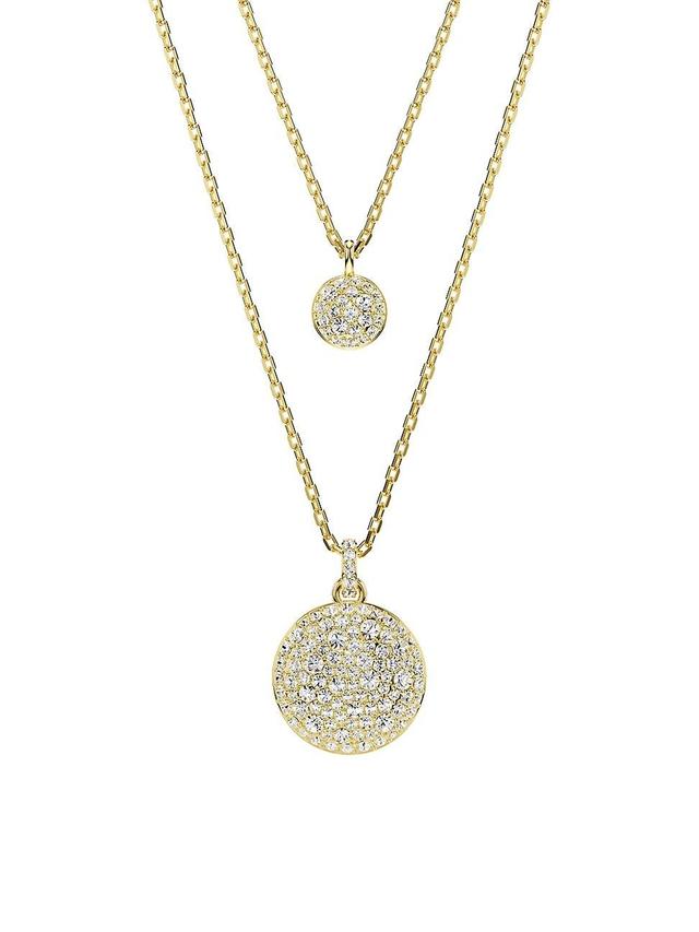 Womens Meteora Goldtone & Crystal Layered Pendant Necklace Product Image