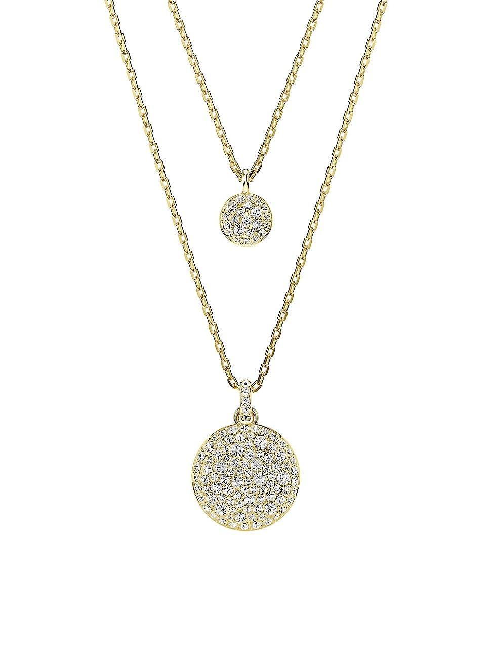 Womens Millenia Goldtone & Octagon-Cut Crystal Necklace Product Image