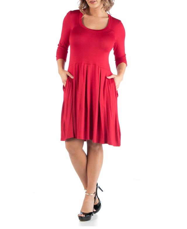 Womens Plus Size Fit and Flare Dress Product Image