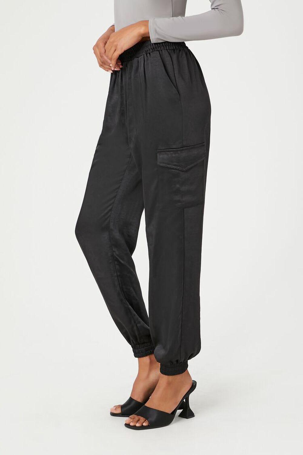 Satin High-Rise Joggers | Forever 21 Product Image