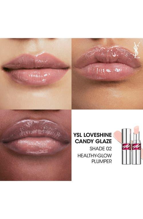 SAINT LAURENT Yves  Rouge Volupté Candy Glaze Holiday 2024 Edition Lip Gloss In 2 Pink Product Image