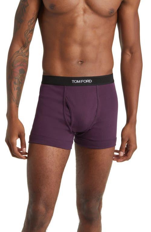 Mens Stretch-Cotton Logo Boxer Briefs Product Image